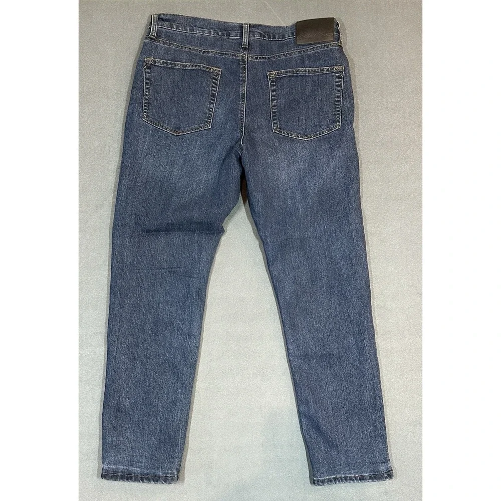Eddie Bauer Fleece Lined Jeans Mens Thermal Straight Fit Denim Size 34x34